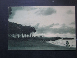 Guyane Cayenne Crépuscule Vue Des Amandiers  Cpa Timbrée 1931 - Cayenne