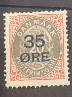 Denmark Mi Nr 61 I ,1912 ( Normal Frame) , MH (*) - Gebraucht