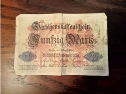 Billet De 50 Mark De 1914 - Sammlungen