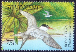 St. Vincent 1995 MNH, Water Birds, Royal Tern - Palmípedos Marinos