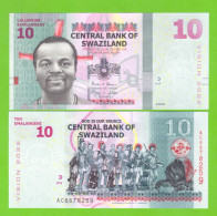 SWAZILAND 10 EMALANGENI 2015 P-41 UNC - Swaziland