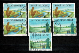1995 Lot Zegels/timbres ( 7 ) : 2582/2583 Promotion De La Philateli / Promotie V/d Filatelie Oblit/gestp - Oblitérés