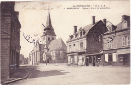 Serquigny  -  Eglise Et Place Du Vieux-Pont - Serquigny