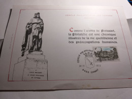COB 1693.4f Chimay.Cercle Philatélique Des Fagnes.24/11/1973.Tâche Sur Le Bord Inférieur. - Cartas & Documentos