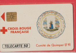 F 118 - CROIX ROUGE 2-- QUIMPER---50 U--GEM 1--émise Sans Blister - 1989