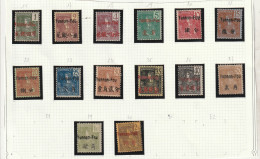 Yunnanfou Série N° 16 A 27 + 29 Et 30  Avec Charnière * - Unused Stamps