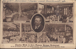 ETATS UNIS MA - MASSACHUSSETTS CHARLES WIRTH & Co's FAMOUS GERMAN RESTAURANT BOSTON ESSEX STREET HARRISON AVENUE - Boston