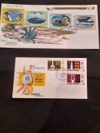 NOUVELLES-HEBRIDES (VANUATU)  2 X 1er Jour  新赫布里底群岛（瓦努阿图） 2 X 第一天  2 X 1st Day Covers - Mezclas (max 999 Sellos)