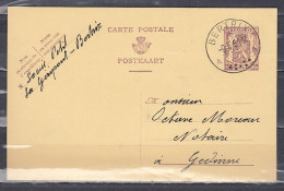 Postkaart Van Bertrix A Naar Gedinne - 1935-1949 Kleines Staatssiegel