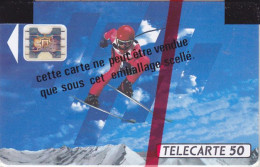 Telecarte Publique F150A NSB -skieur 2 - 50 U - Sc4ab - 1991 - 1990