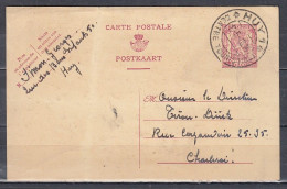 Kaart Van Huy Centre Touristique Naar Charleroi - 1935-1949 Small Seal Of The State