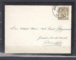 Brief Van Brugge L1L Naar Brugge - 1935-1949 Small Seal Of The State