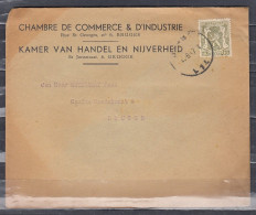 Brief Van Brugge L1L Naar Brugge - 1935-1949 Klein Staatswapen