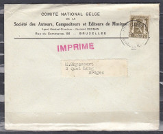 Brief Van Bruxelles Naar Bruges - 1935-1949 Klein Staatswapen