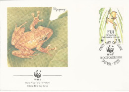 26079 ) Fiji WWF 1988 Frog Cover - Fidji (1970-...)