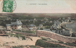 Carteret * Vue Générale , Un Coin De La Ville * VILLAS * Cpa Toilée Colorisée - Carteret