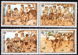 CYPRUS 1989 EUROPA: Children's Games. Complete - 2 Pairs, MNH - 1989