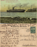Cuba, HAVANA, Ward Line Steamer, Morro Castle, Lighthouse (1912) Postcard - Cuba
