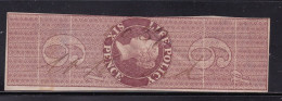 GB Fiscals / Revenues Life Policy 6d -  Red - Brown Barefoot 2. Watermark Fouled Anchor With Stock  Average Used - Revenue Stamps