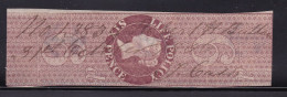 GB Fiscals / Revenues Life Policy 6d -  Red - Brown Barefoot 2. Watermark Fouled Anchor With Stock  Average Used - Fiscaux