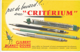 BU 2693   BUVARD  -  CRITERIUM GILBERT BLANZY-POURE    ( 21,00 Cm X 13,50 Cm) - Stationeries (flat Articles)