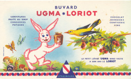 BU 2705   BUVARD  - UGMA -LORIOT CHOCOLAT  BONBONS     ( 20,00 Cm X 12,00 Cm) - Cocoa & Chocolat