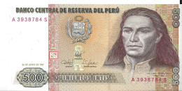 PEROU - 500 Intis 1987 UNC - Pérou