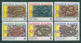 3805 Bulgaria 1989 Animals Snakes ** MNH / Schlangen - Erux Jaculus ; Aesculapian Snake; Leopard Snake ;Four-lined Rat S - Serpents