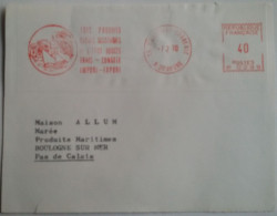 THEME PÊCHE - Devant D'enveloppe Du 07/02/1970 Pour Boulogne Avec Affranchissement Mécanique De Marseille - 2 Photos - Poissons