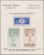 Libanon    .     Clox Avec 3 Timbres  Non-dentelé   (2 Scans)    .   **      .   Neuf Avec Gomme Et SANS Charnière - Lebanon