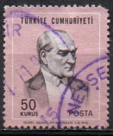 TURQUIE N° 1943 O Y&T 1970 Kemal Atatürk - Oblitérés