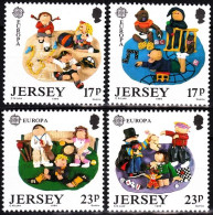 JERSEY 1989 EUROPA: Children's Games. In Different Ages. Complete Set, MNH - 1989