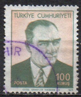 TURQUIE N° 1985 O Y&T 1971 Kemal Atatürk - Gebruikt