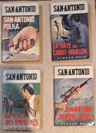 SAN ANTONIO Lot De 4 Volumes Couverture GOURDON 1968/69 Fleuve Noir S.A.POLKA, RENVOIE LA BALLE,LE GALA Des EMPLUMES... - Wholesale, Bulk Lots