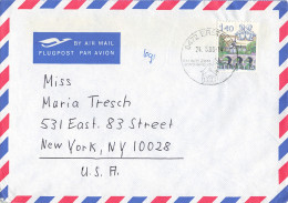 Luftpost-Brief In Die USA (ad0320) - Storia Postale