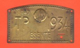 Esenzione Tassa Bollo 1934 Ventennio Fascismo Exemption From Tax On Agricultural Vehicles During The Fascist Period - Nummerplaten
