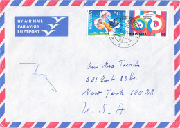 Luftpost-Brief In Die USA (ad0324) - Storia Postale