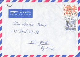 Luftpost-Brief In Die USA (ad0339) - Storia Postale