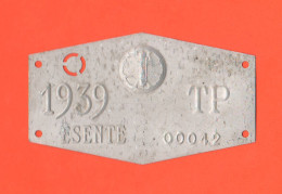 Esenzione Tassa Bollo 1939 Ventennio Fascismo Exemption From Tax Agricultural Vehicles During The Fascist Period - Placas De Matriculación