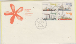 Canada 1978 IShips 4v FDC (CN181A) - 1971-1980