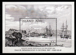 Ijsland Blok Mi 8 Dag Van De Post 1987 Postfris - Unused Stamps