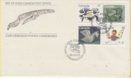 Canada 1980 Inuit Art 4v  FDC (CN182A) - 1971-1980