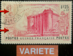 LP3972/135 - 1939 - COLONIES FRANÇAISES - GUINEE FRANÇAISE - N°156 Oblitéré - VARIETE >>> Impression Très Pale à Gauche - Gebraucht
