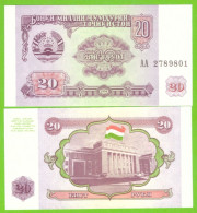 TAJIKISTAN 20 RUBL 1994 P-4a UNC  AA - Tayikistán