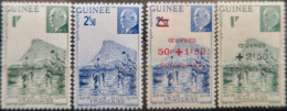 LP3972/140 - 1941/1944 - COLONIES FRANÇAISES - GUINEE FRANÇAISE - SERIE COMPLETE - N°176-177-185-186 NEUFS** - Unused Stamps