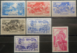 LP3972/141 - 1943/1944 - COLONIES FRANÇAISES - GUINEE FRANÇAISE - SERIE COMPLETE - N°178 à 184 NEUFS* - Unused Stamps