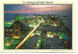 NOCTURNO.- LA MANGA DEL MAR MENOR.- CARTAGENA - ( MURCIA ) - Murcia