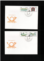 DDR - 1983 2 Fdc Staatliche Schlosser Und Garten - 1981-1990