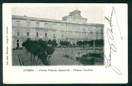 BB024 - AVERSA - PIAZZA VITTORIO EMANUELE - PALAZZO CANDRIA - CASERTA 1900 CIRCA - Aversa