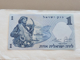 Israel-1 LIRA FISHMAN-(1958)-(rite Number From-BROWN)-(103)-(0208962-ע/9)-GOODBANK NOTE - Israel